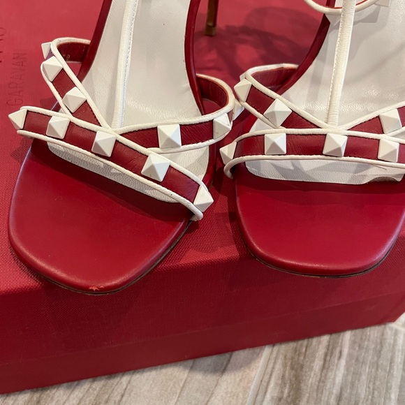 Valentino red rockstud heels - Picture 11 of 15